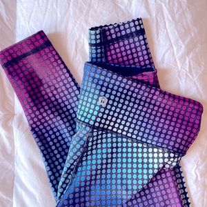 LULULEMON Wunder Under Pant lll Cosmic Dot *Luon l Size: 6 l Multi Color
